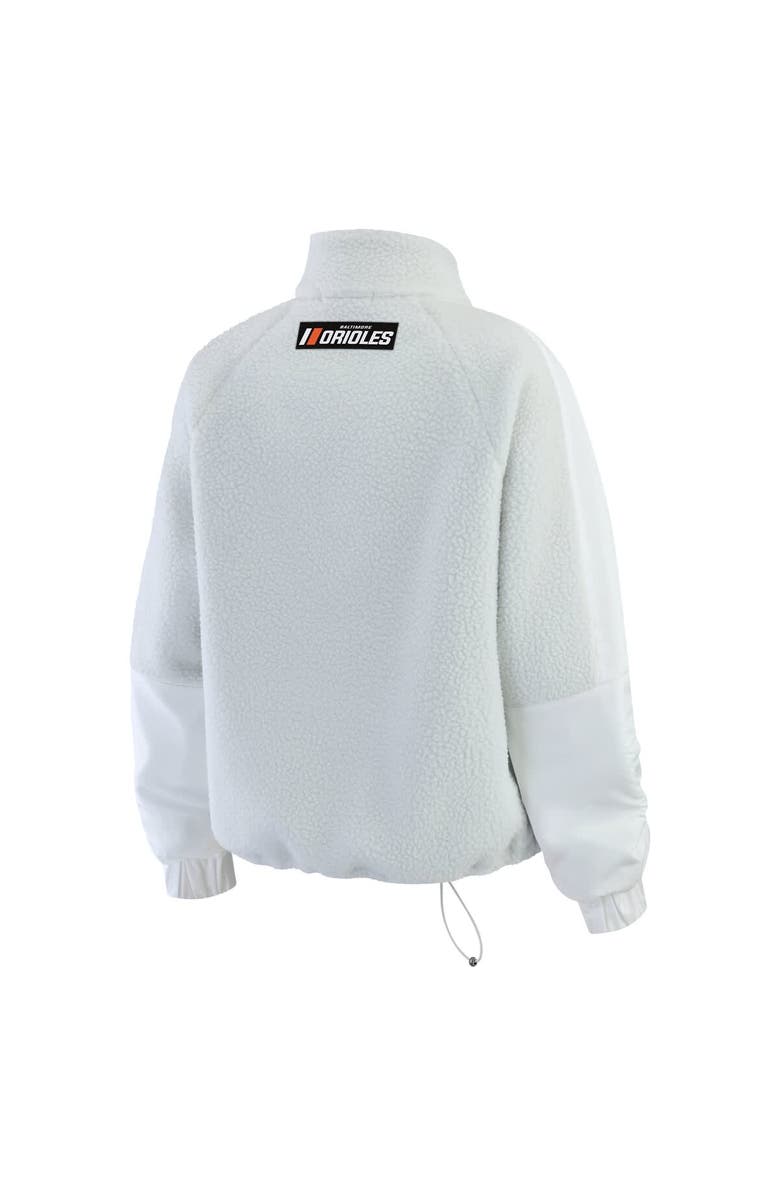 WEAR by Erin Andrews Women's WEAR by Erin Andrews Gray Baltimore Orioles Polar Fleece Quarter-Zip Jacket, Alternate, color, Gray
