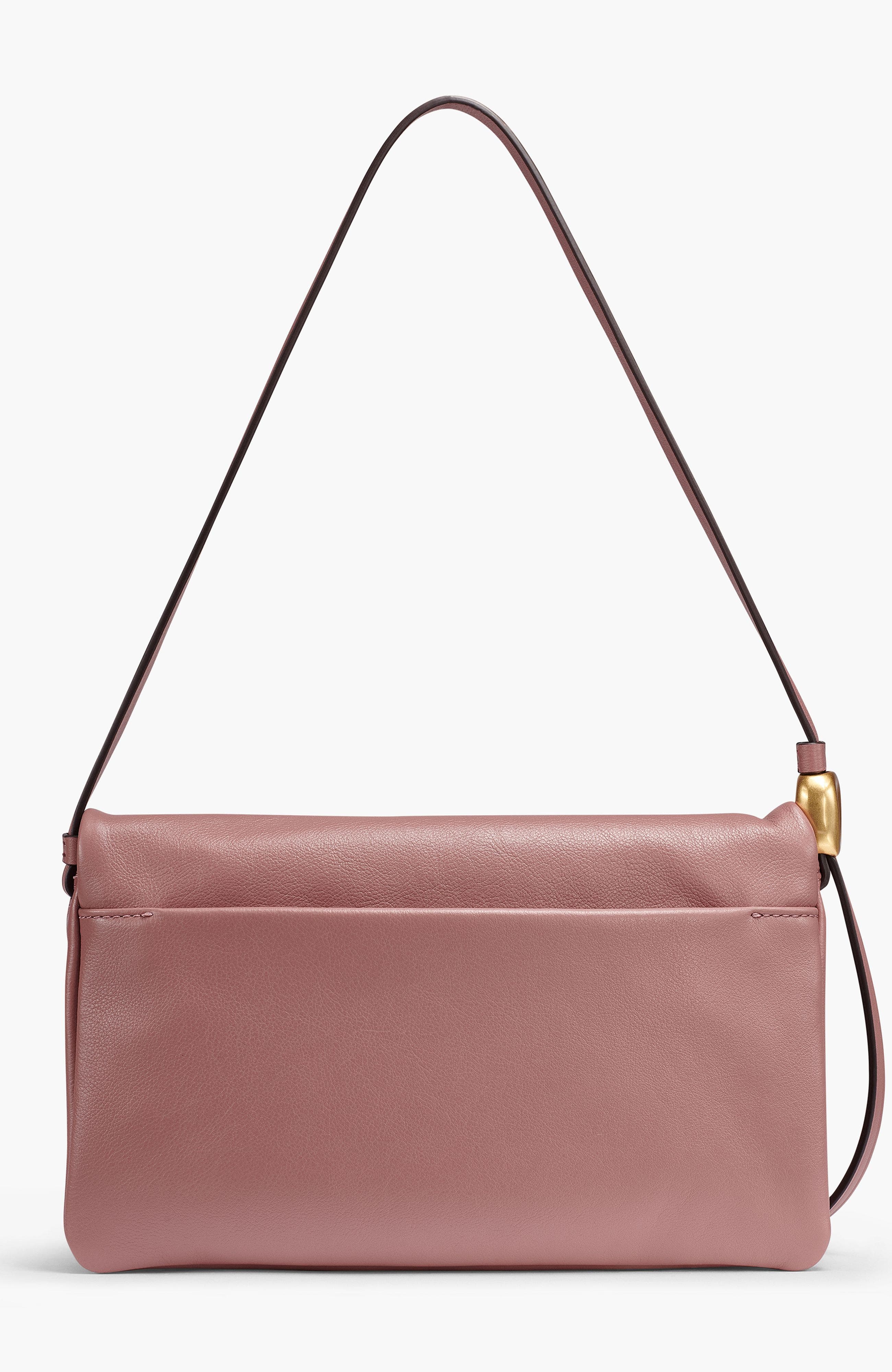 Velvet Flap Shoulder Bag, Alternate, color, Rose Taupe