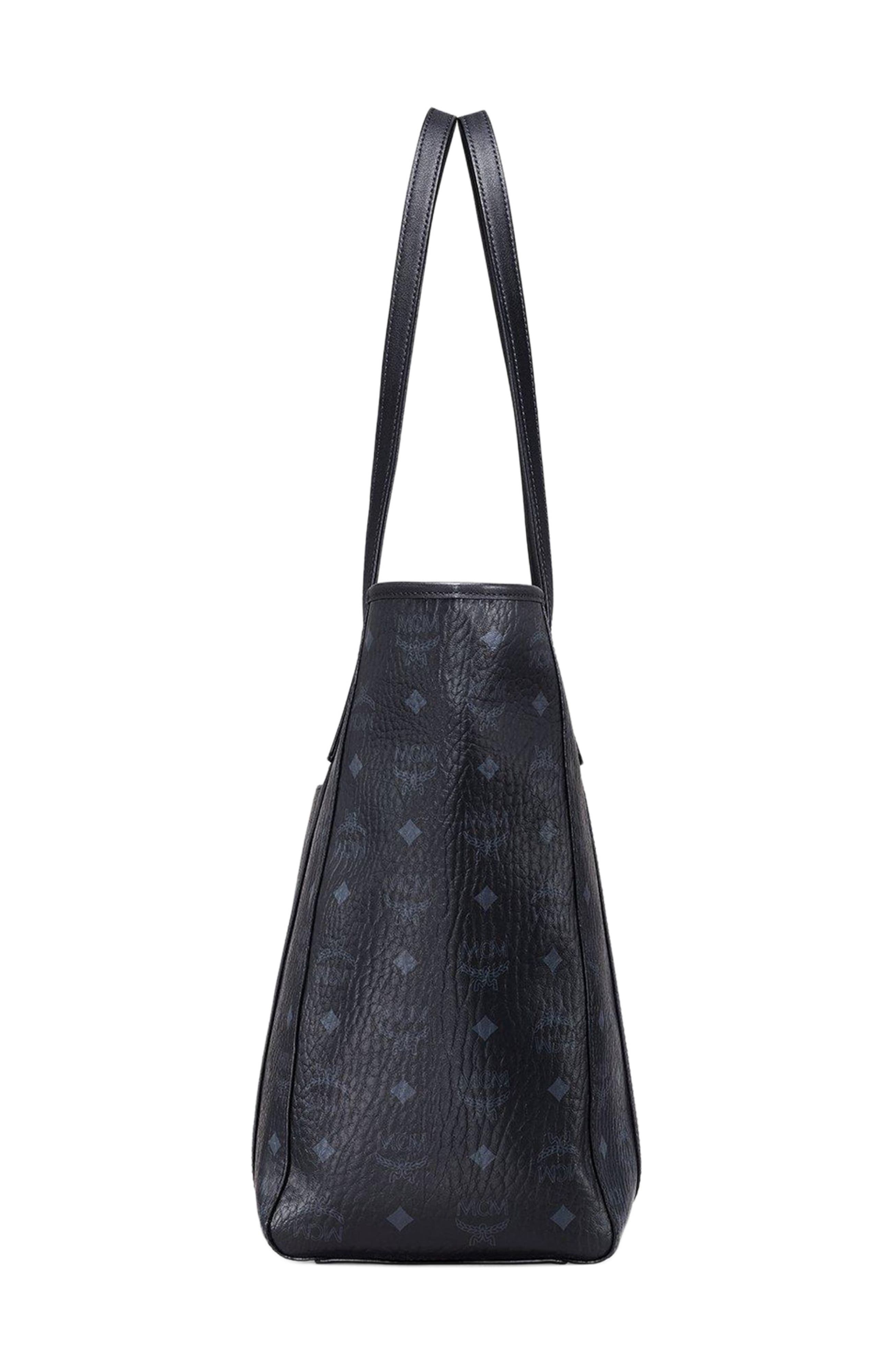 MCM Medium Toni Top-Zip Shopper in Visetos, Alternate, color, 