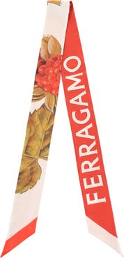 FERRAGAMO Skinny Silk Scarf