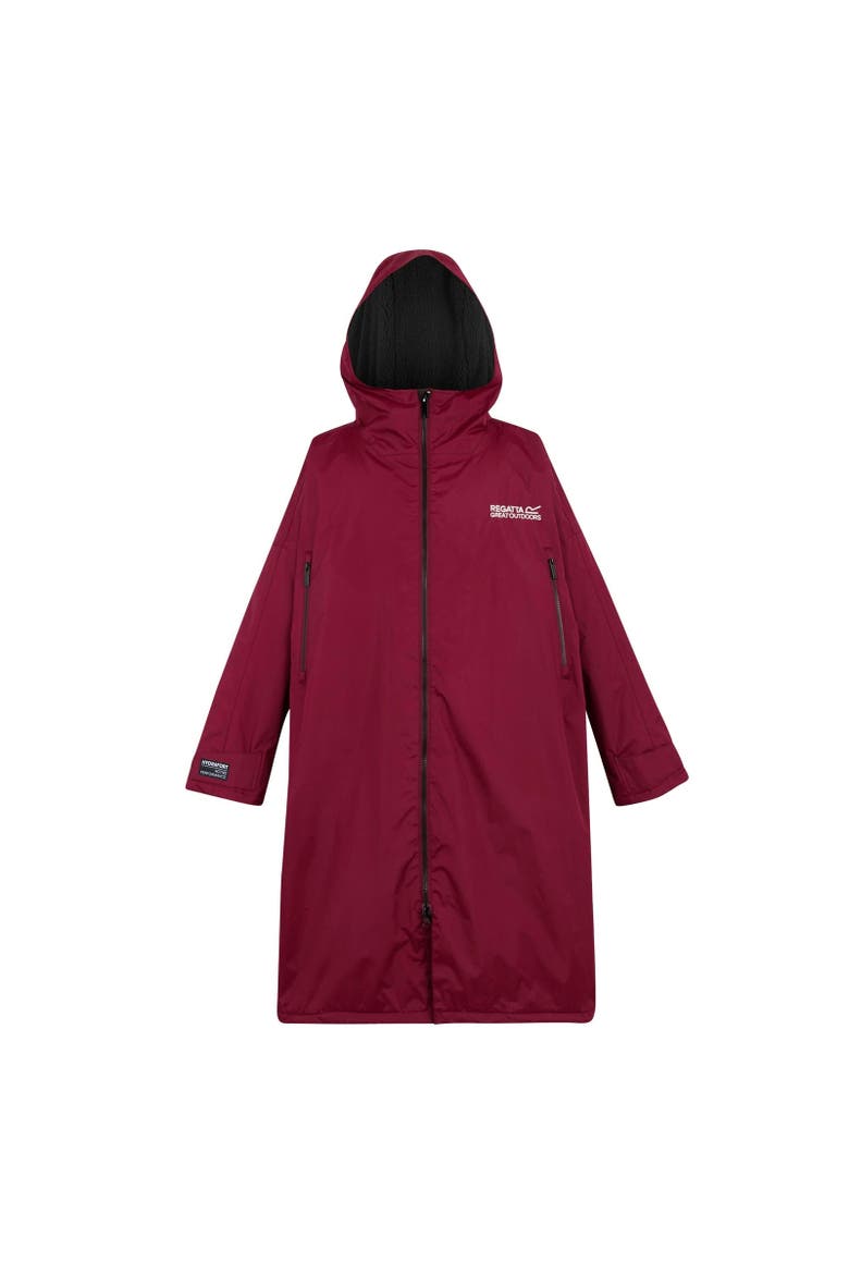 Gender Inclusive Waterproof Fleece Lined Changing Robe, Main, color, Dark Maroon