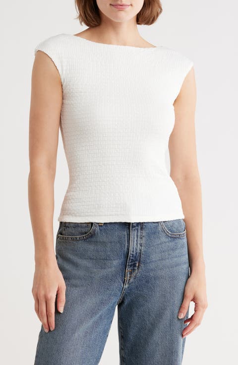 Textured Smocked Top