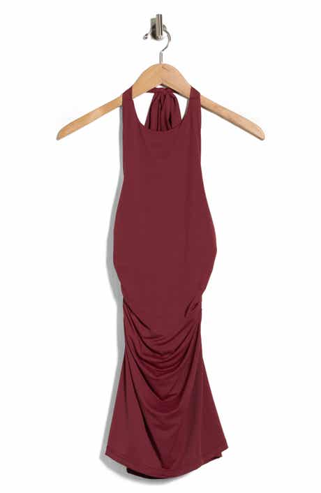 Body-Con Halter DressRuched Traye
