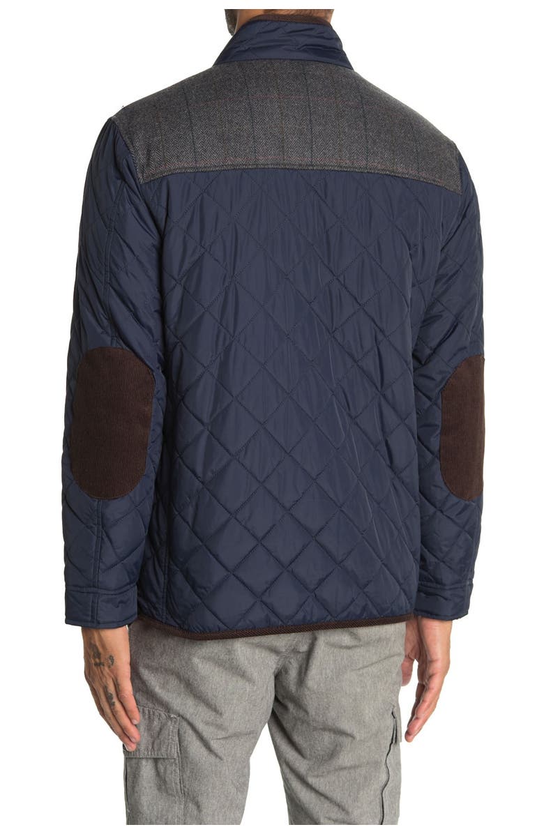 Cole Haan Quilted Utility Pocket Jacket, Alternate, color, Navy
