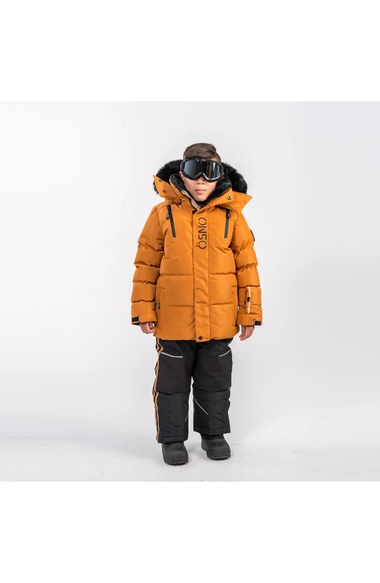 ÖSNO Luca Luxury  Snowsuit With Sleek Design, Alternate, color, Pastel Yellow