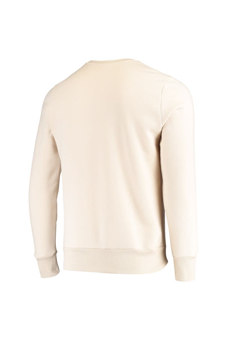 Men's Majestic Threads Oatmeal Texas Rangers Fleece Pullover Sweatshirt, Alternate, color, Oatmeal