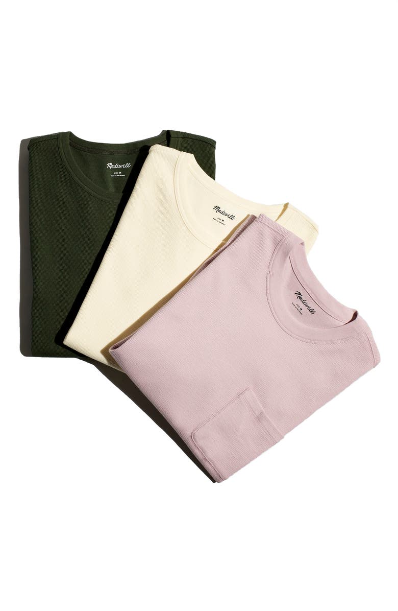 Madewell Waffle Knit Short Sleeve Pocket T-Shirt, Alternate, color,