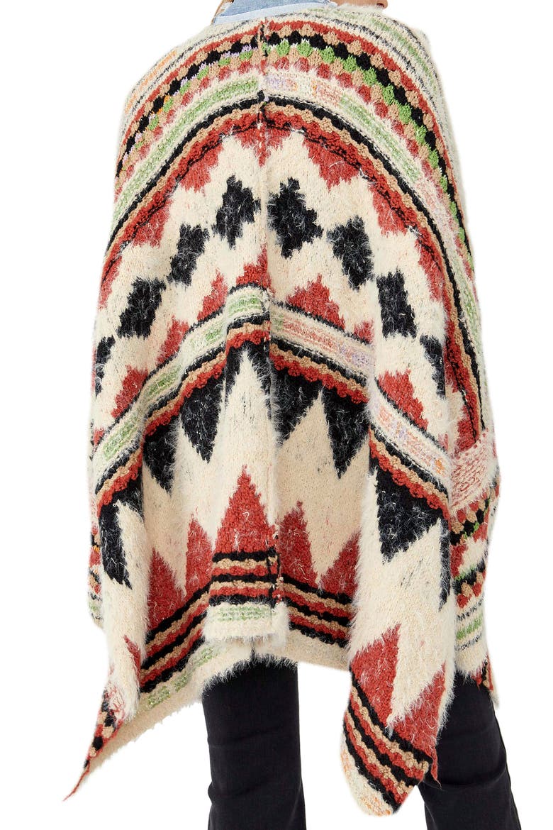 Running Wild Poncho, Alternate, color, DESERT COMBO