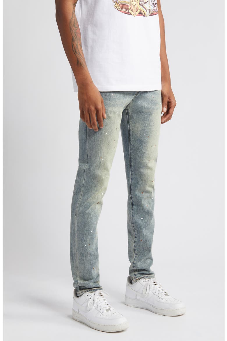 Lunar Distressed Stretch Jeans, Alternate, color, MOLECULE