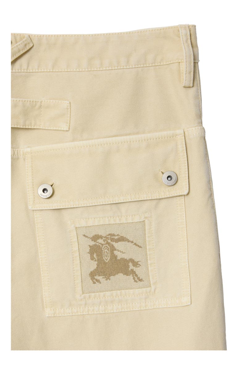 Burberry Cotton Canvas Workwear Trousers, Alternate, color, Tundra White