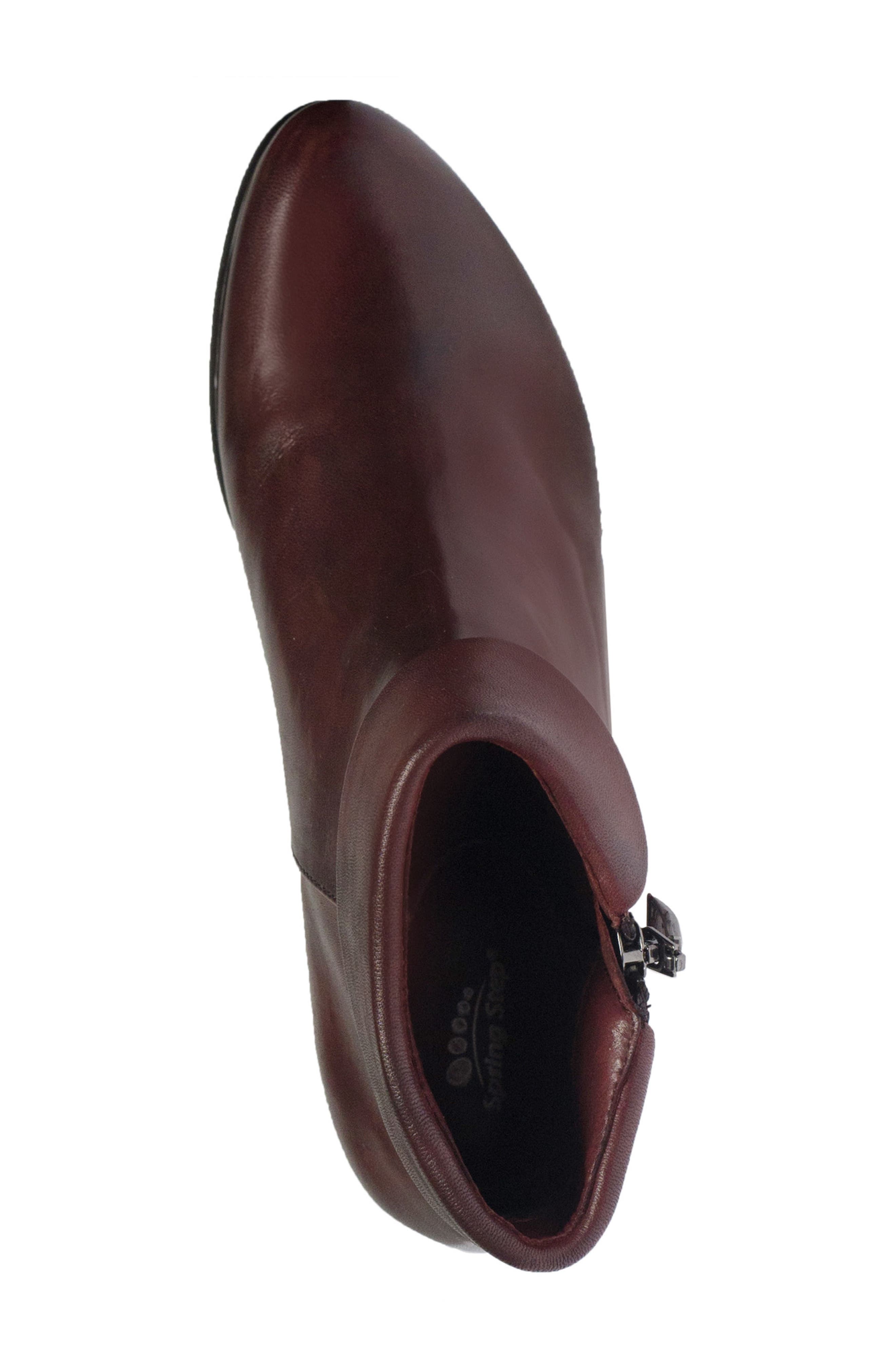 Stockholm Foldover Cuff Bootie, Alternate, color, BORDEAUX