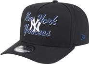 New Era Men's New Era Black New York Yankees Chainstitch 9FIFTY A-Frame Snapback Hat