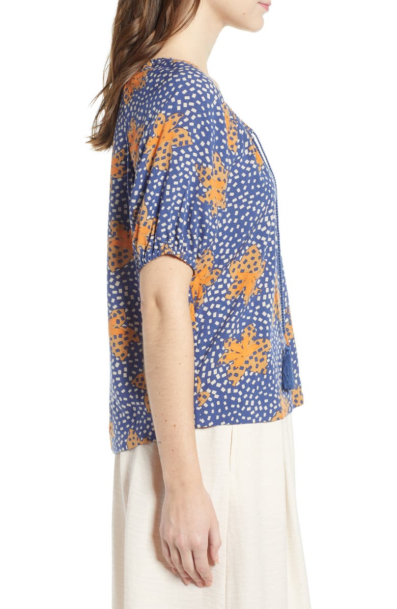 THE ODELLS Metrist Print Blouse, Alternate, color, 