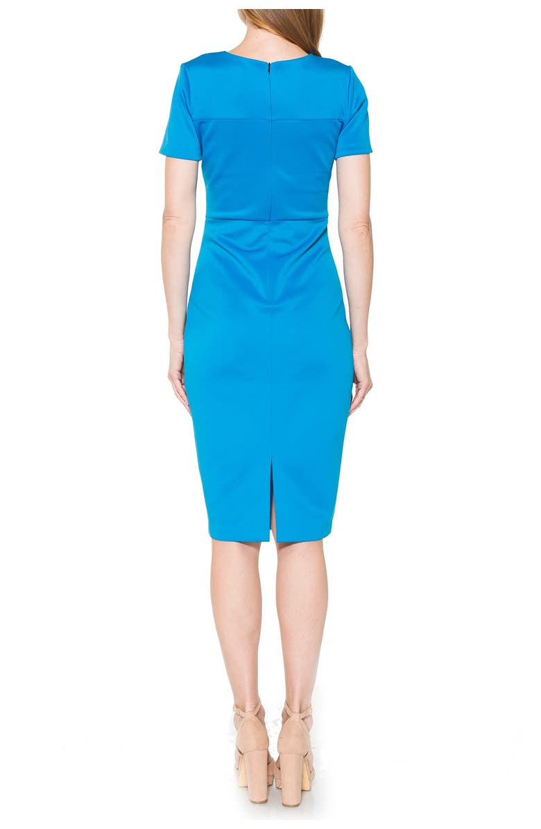 Alexia Admor Scuba Sheath Dress, Alternate, color, Azure
