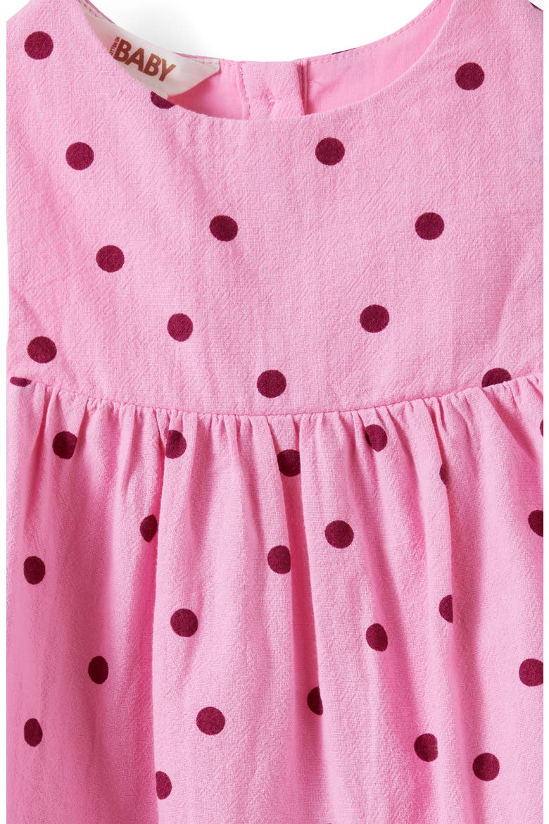 Ellie Woven Dress, Alternate, color, Strawberry Milk Polka Dot