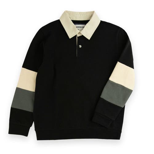 Sovereign Code Rush Collar Knit Shirt In Black