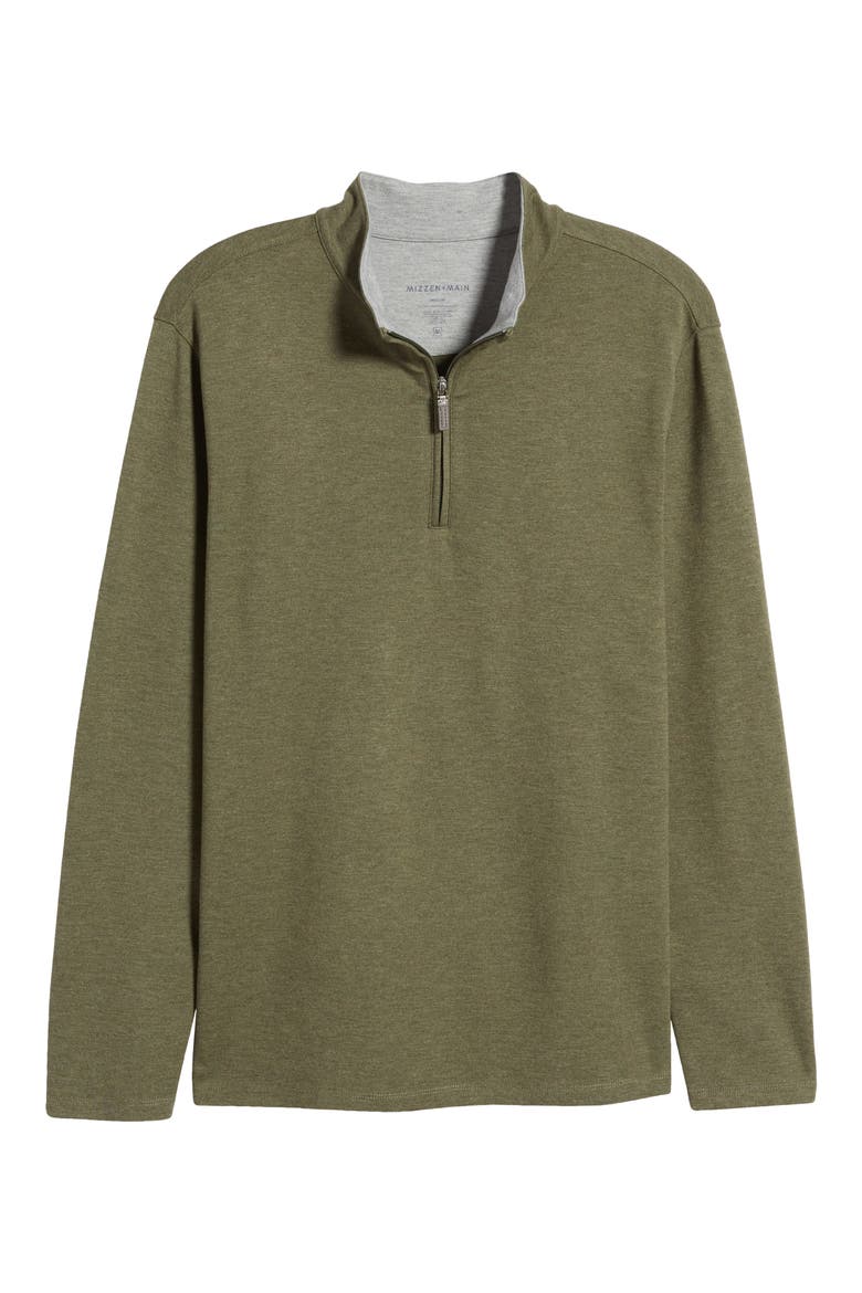 ProFlex Performance Quarter Zip Pullover, Alternate, color, GREEN
