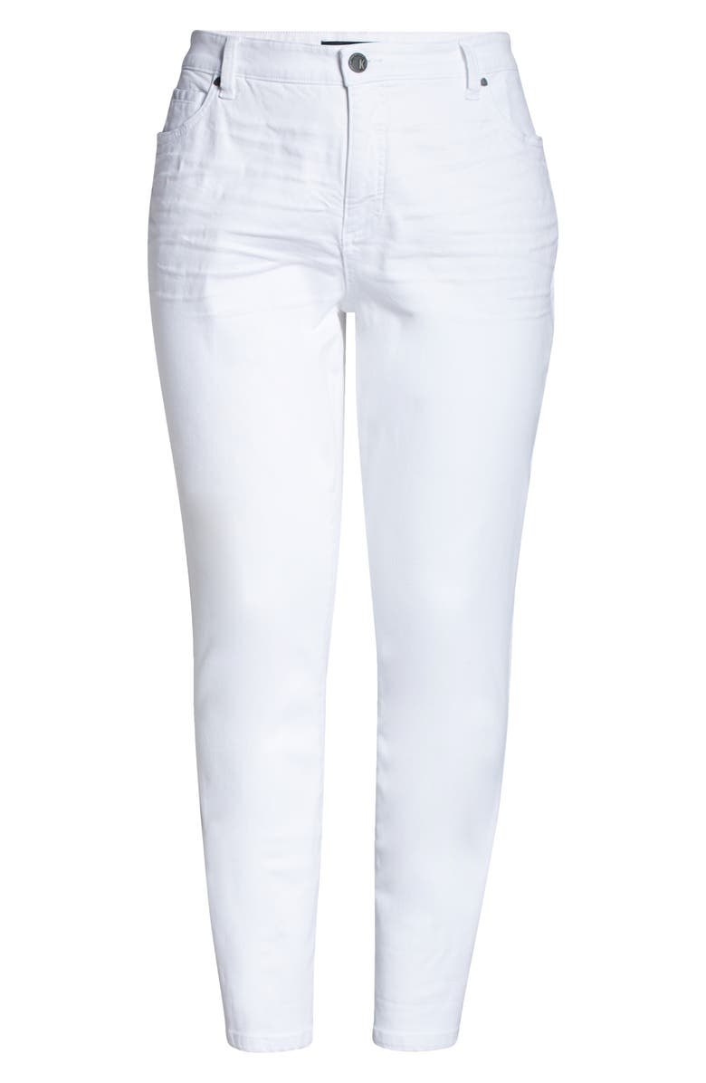 KUT from the Kloth Catherine Mid Rise Boyfriend Jeans, Alternate, color, Optic White