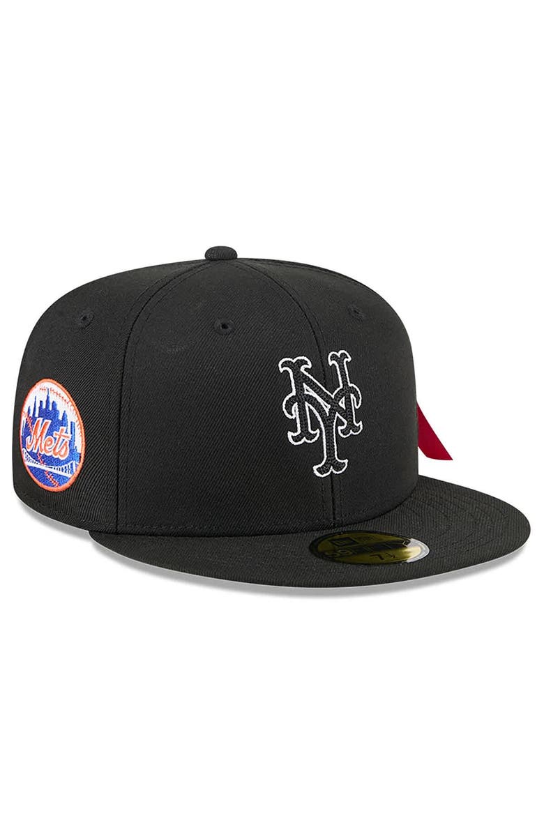 New Era x Alpha Industries Men's New Era x Alpha Industries Black New York Mets 59FIFTY Fitted Hat, Main, color, Black