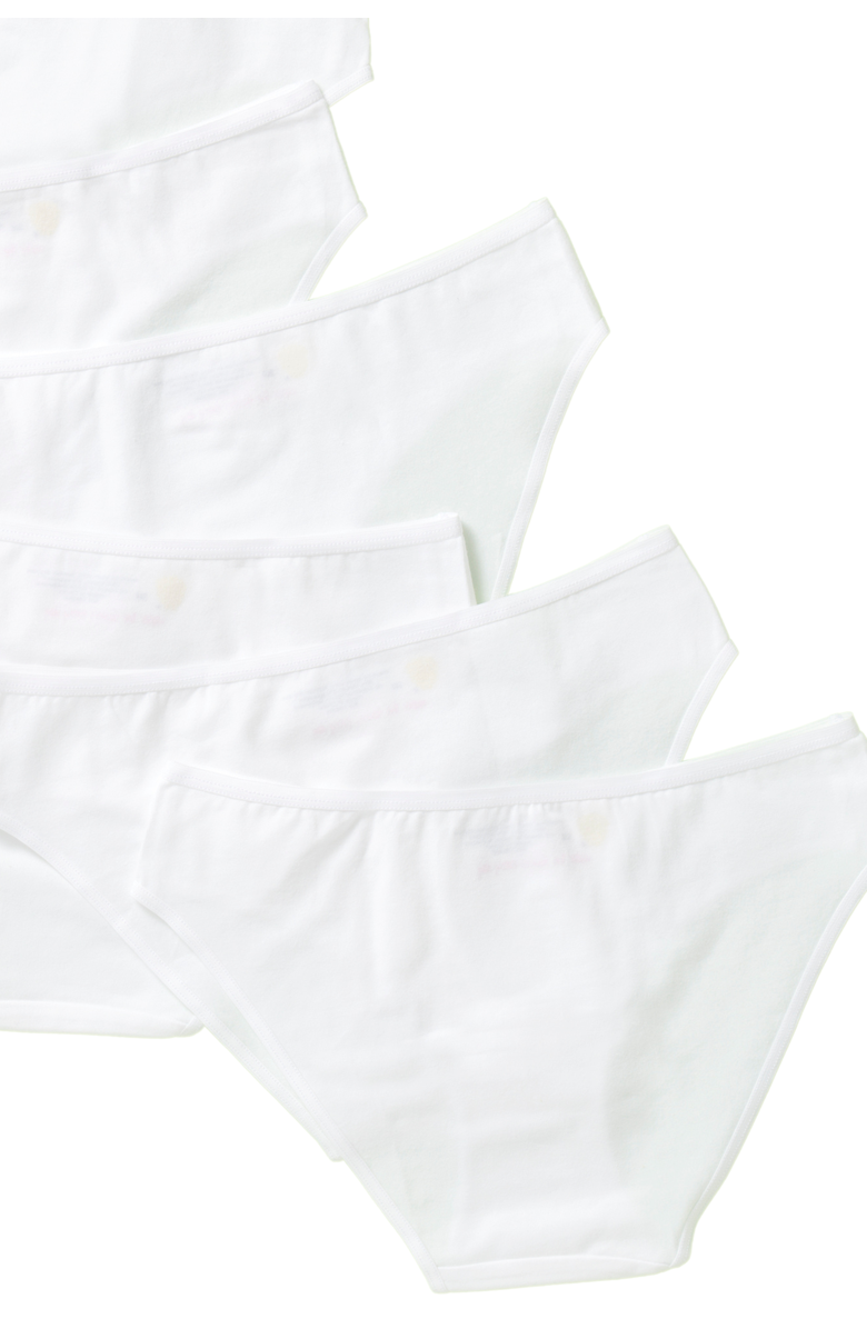 Yellowberry Daisy Cotton Undie 6PK, Alternate, color, White