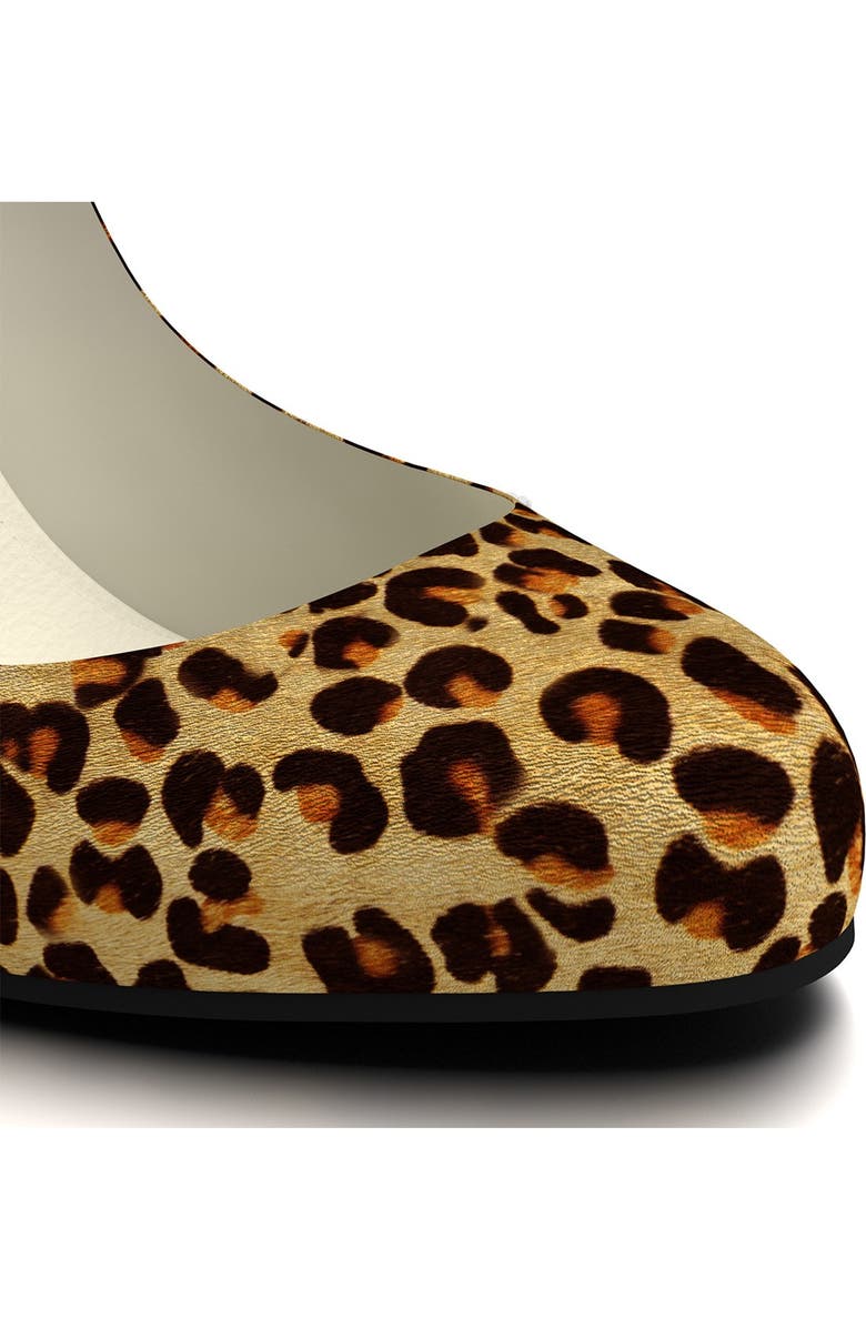 Shoes of Prey Leopard Genuine Calf Hair Wedge Pump, Alternate, color,
