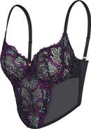 SAVAGE X FENTY Romantic Corded Lace Metallic Bustier