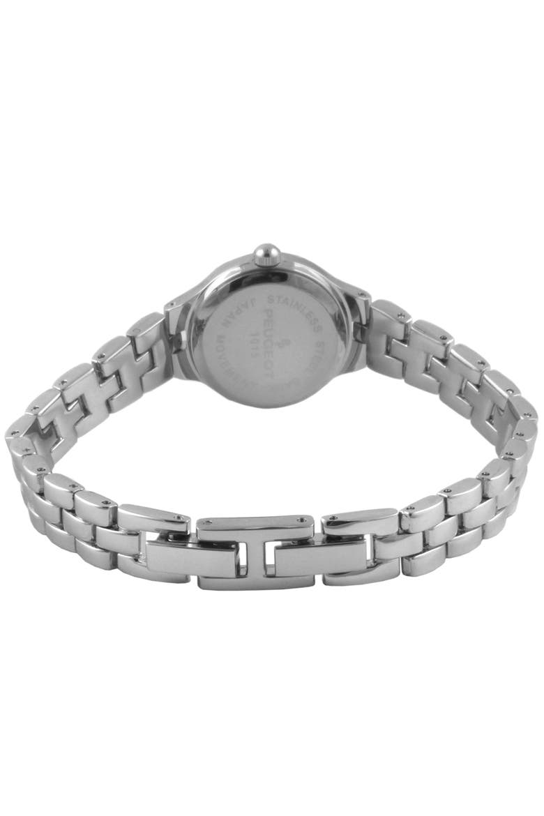 Color Code 9339 Peugeot Petite Round Self Adjustable Link Bracelet Watch- 22MM (Women ...