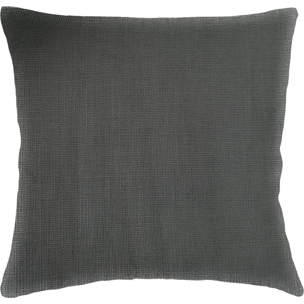 Anaya So Soft Linen Euro Pillow With Down Alternative Insert In Antique Grey
