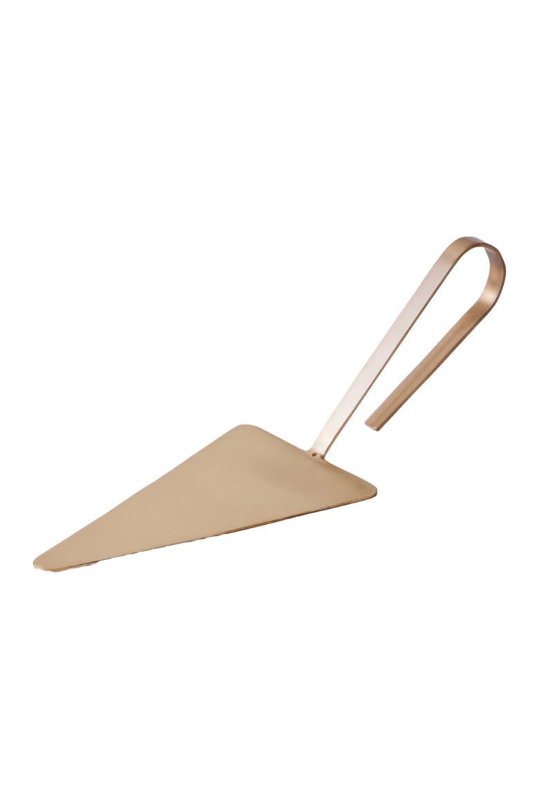 Loop Cake Server, Main, color, Bronze