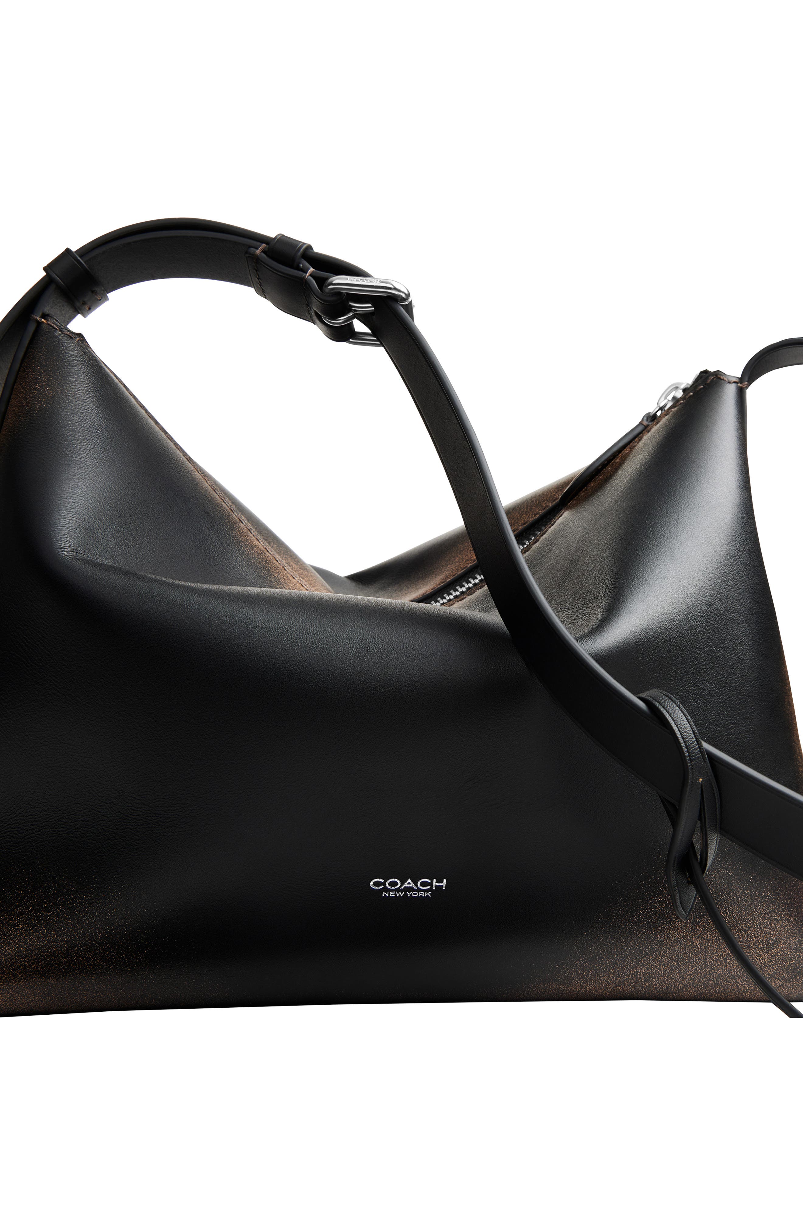 COACH Mott Loved Leather Messenger Bag, Alternate, color, 