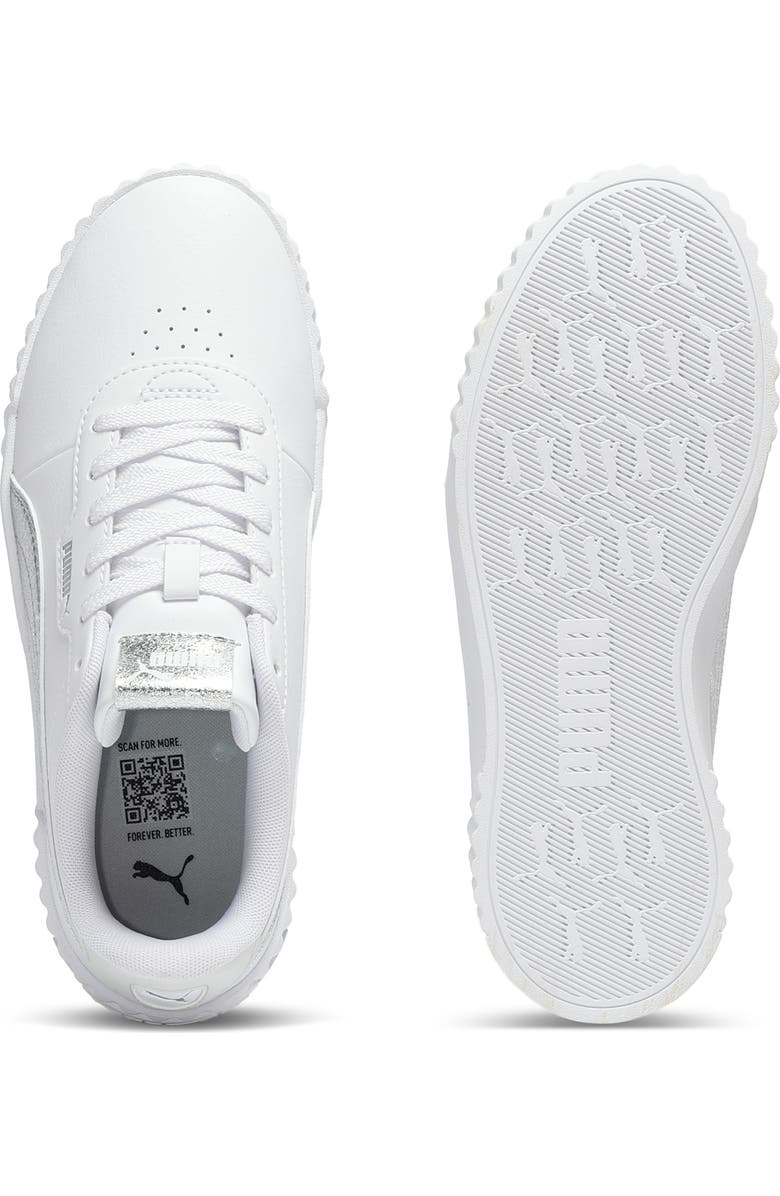 PUMA Carina 3.0 Metallic Whisper Sneaker, Alternate, color, Puma White/ Puma Silver