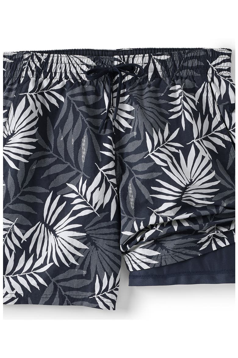 7 Inch Volley Hydroliner Swim Trunks, Alternate, color, Slate Blue Stipple Palm
