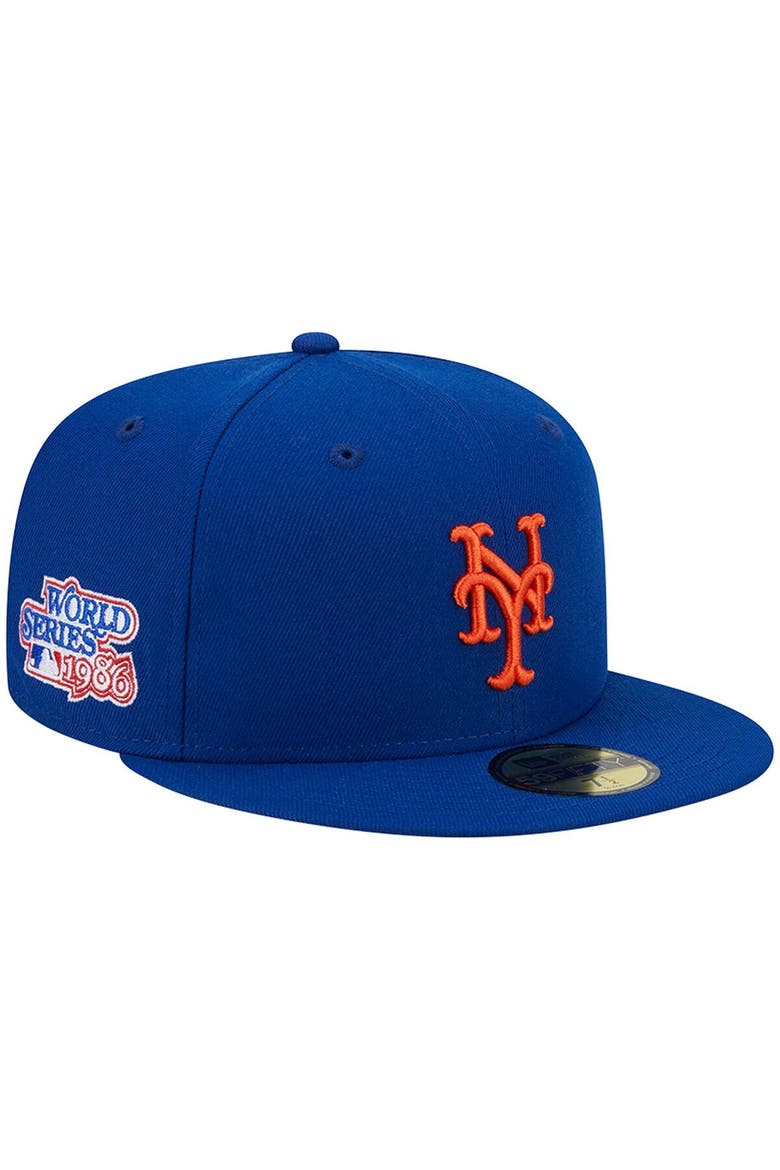 Men's New Era Royal New York Mets  1986 World Series Team Color 59FIFTY Fitted Hat, Main, color, Royal