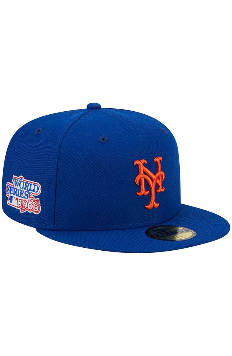 New Era Men's New Era Royal New York Mets  1986 World Series Team Color 59FIFTY Fitted Hat, Main, color, Royal