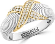 EFFY Two-Tone Pavé Diamond Ring