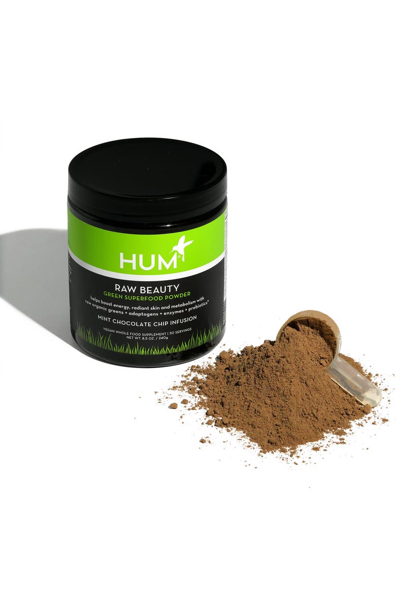 Hum Nutrition Raw Beauty Skin & Energy Green Superfood Powder, Alternate, color, 