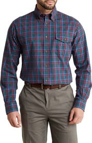 Brooks Brothers Regular Fit Plaid Twill Button-Down Shirt