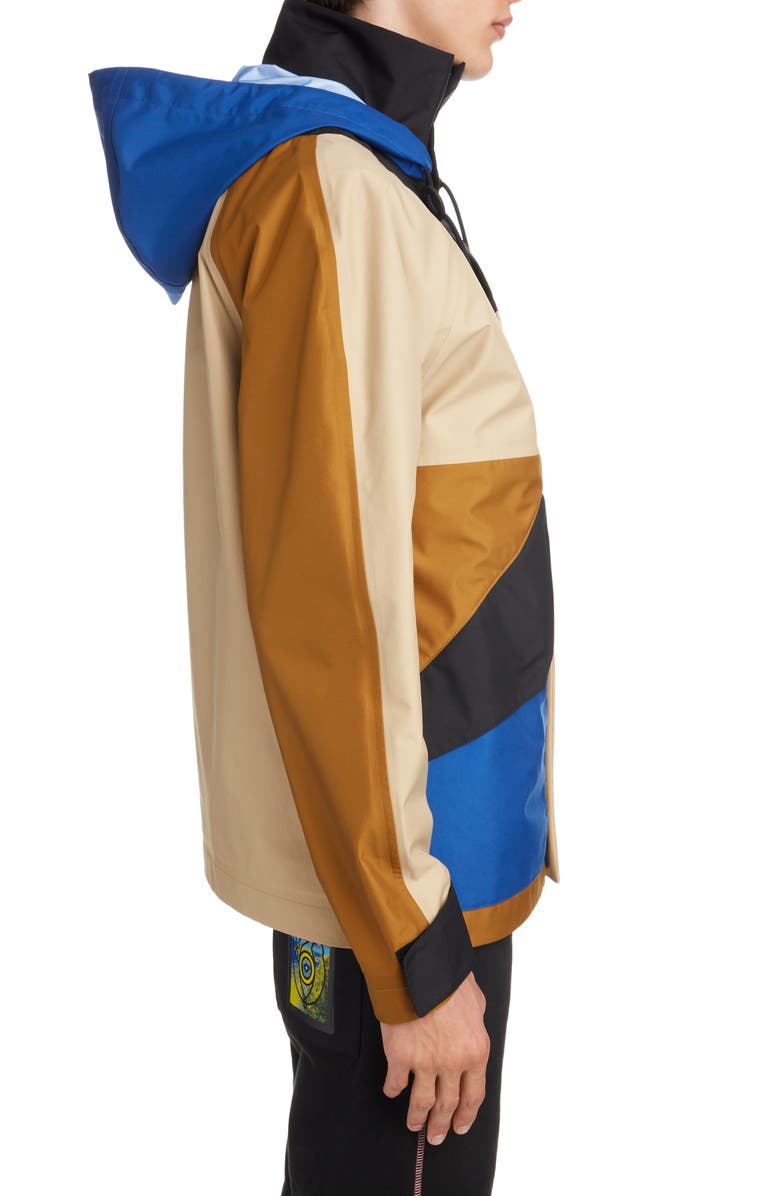 EYE/LOEWE/NATURE Colorblock Hooded Parka, Alternate, color, 