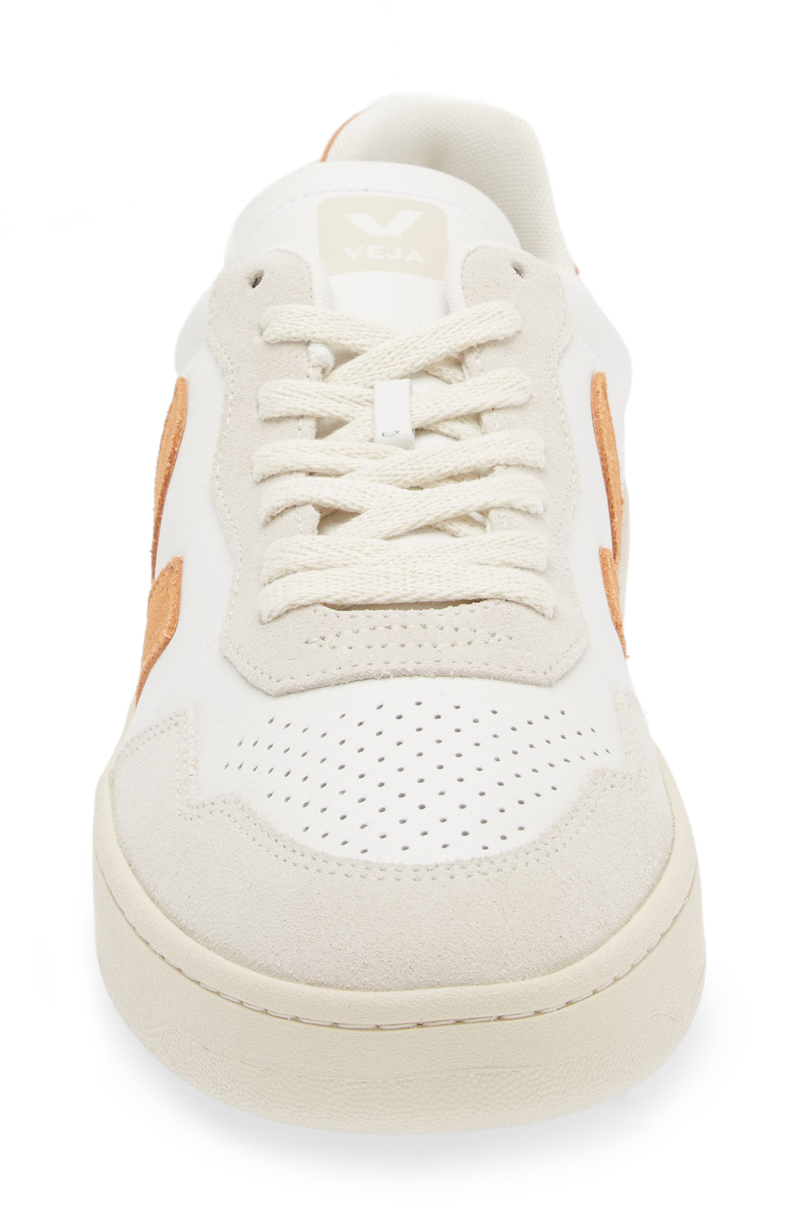 Veja V-90 Leather Sneaker, Alternate, color, Extra-White Umber