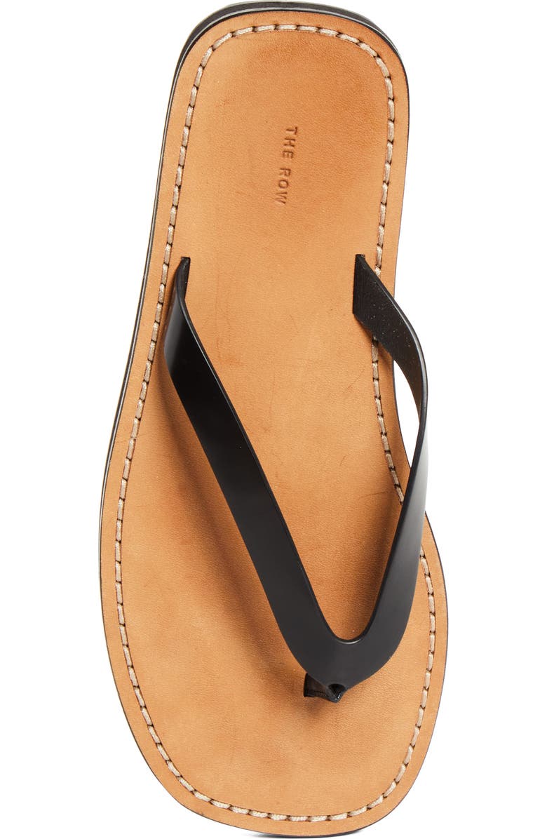 The Row Dune Classic Ginza Flip Flop, Alternate, color, Black