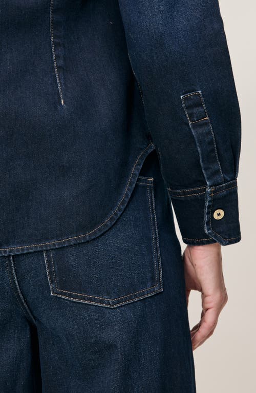 Dl1961 Ines Denim Button-up Shirt In Blue