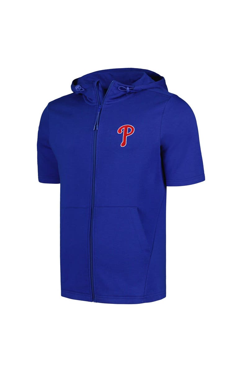 LEVELWEAR Men's Levelwear Royal Philadelphia Phillies Recruit Short Sleeve Full-Zip Hoodie, Alternate, color, Royal