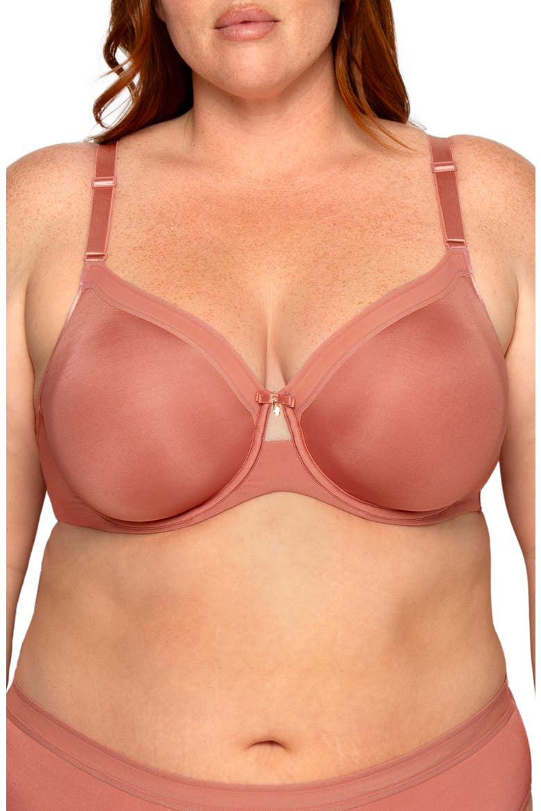 Silky Smooth Underwire Unlined Bra, Main, color, DESERT DAWN
