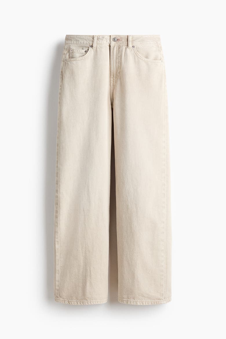 Baggy Regular Waist Jeans, Alternate, color, Dusty cream