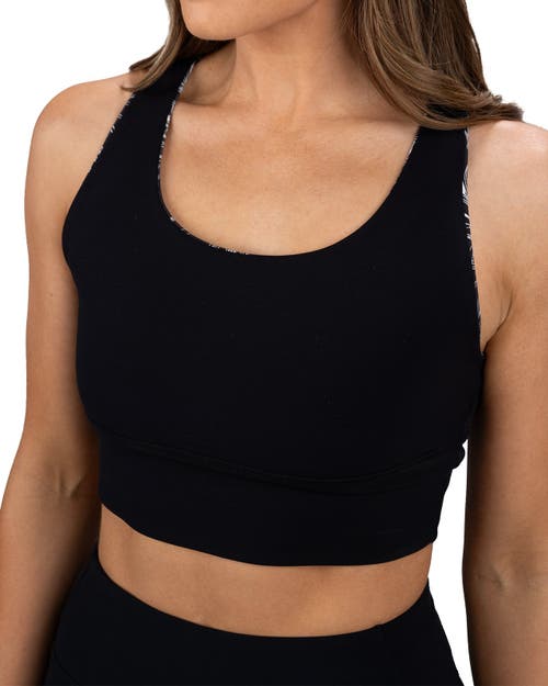 Black Clover Tykee Reversible Sports Bra In Black