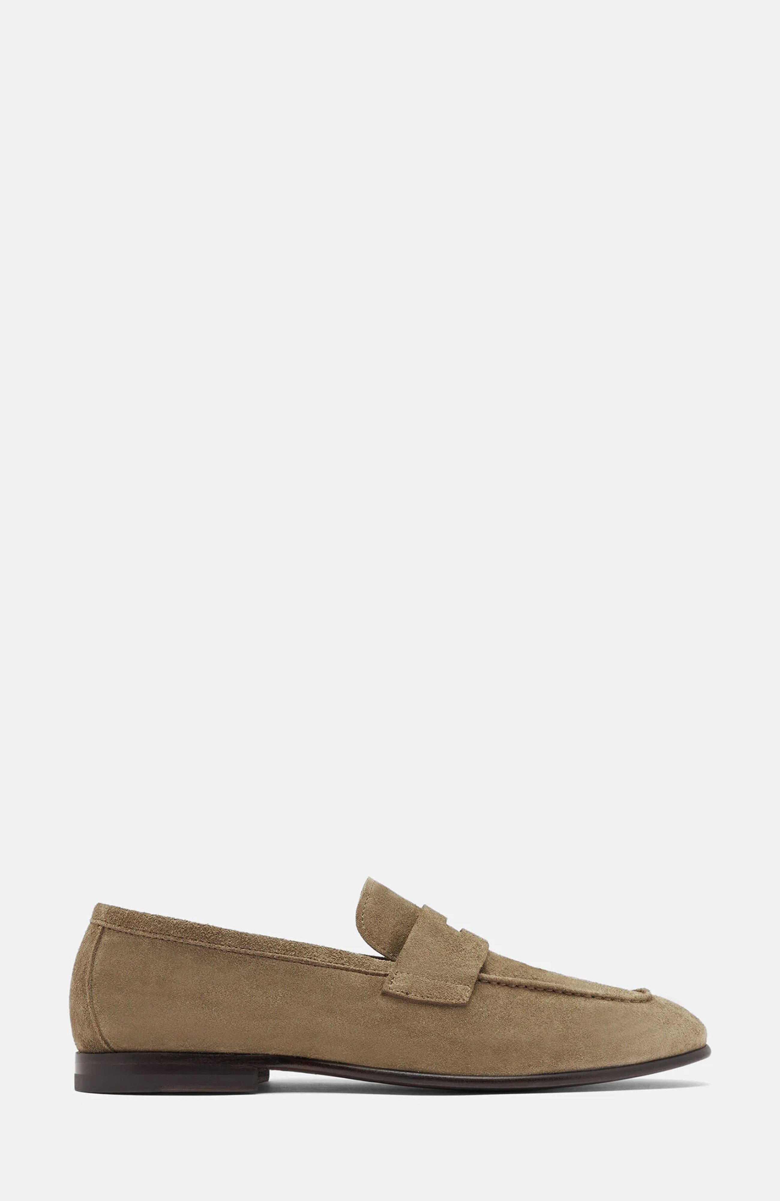 SCAROSSO Gregory Loafers, Alternate, color, Taupe - Suede