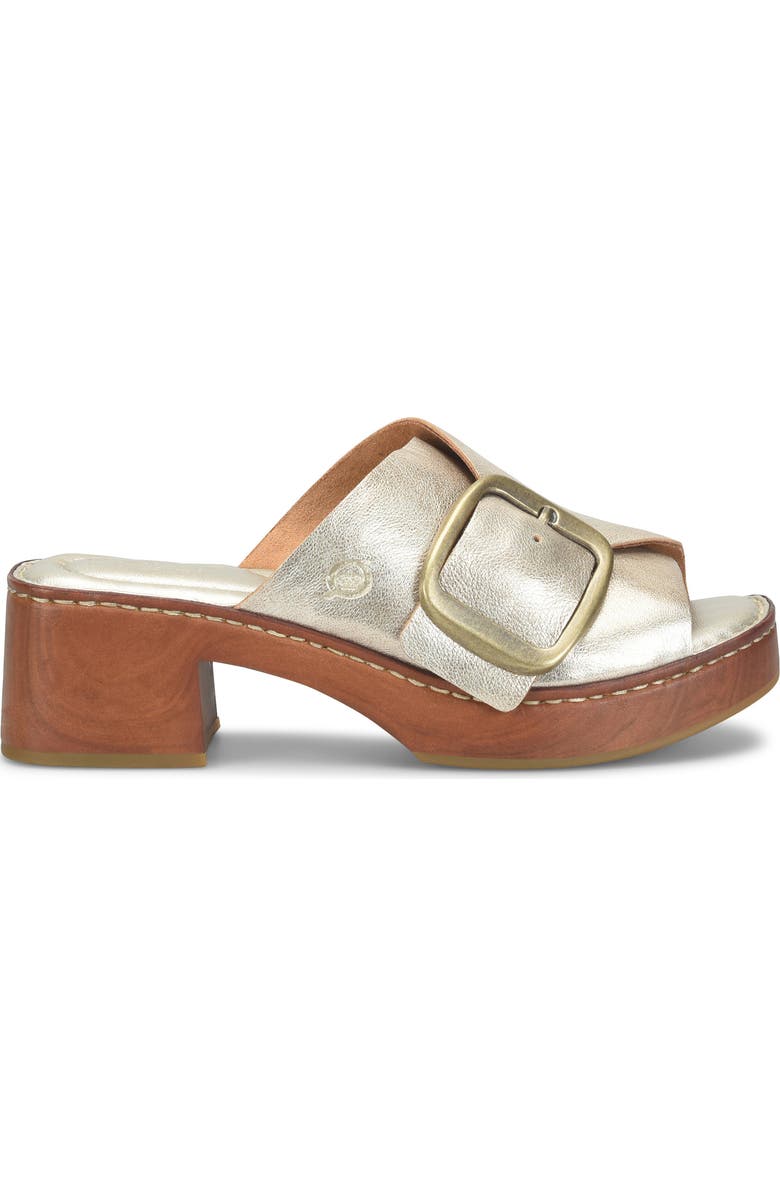 Børn Bangle Platform Slide Sandal, Alternate, color, Light Gold Metallic