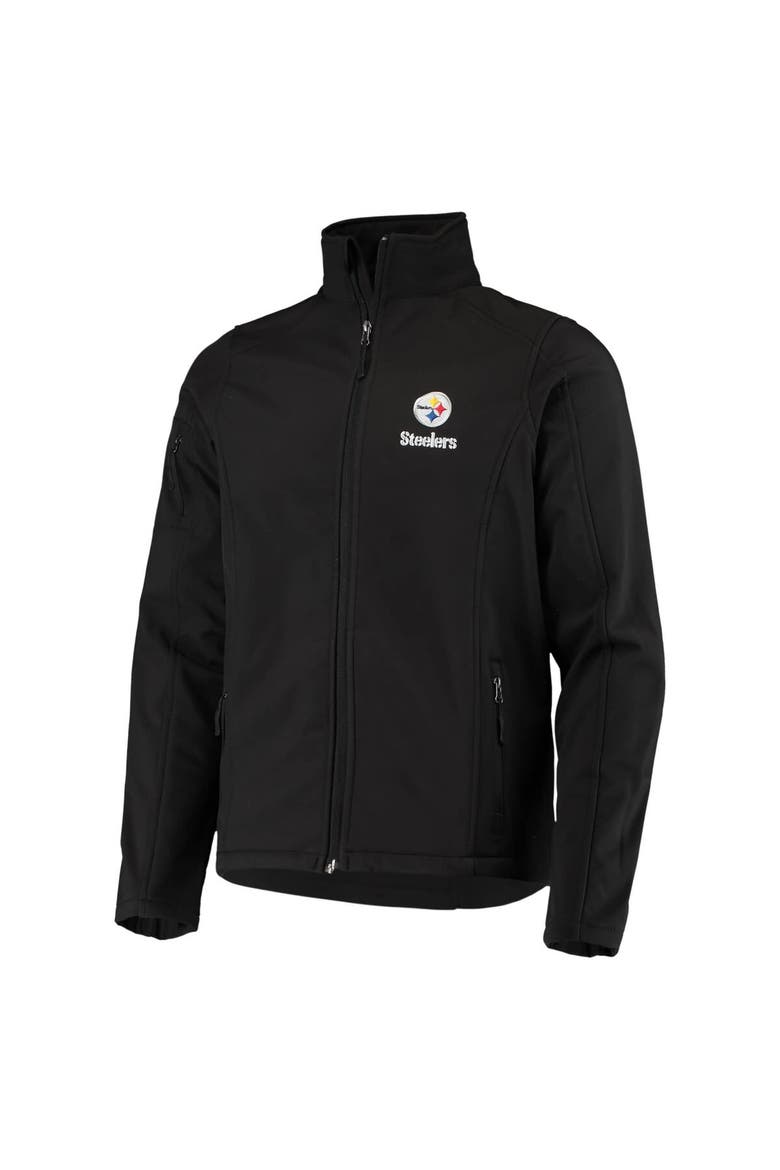 Men's Dunbrooke Black Pittsburgh Steelers Sonoma Softshell Full-Zip Jacket, Alternate, color, Black