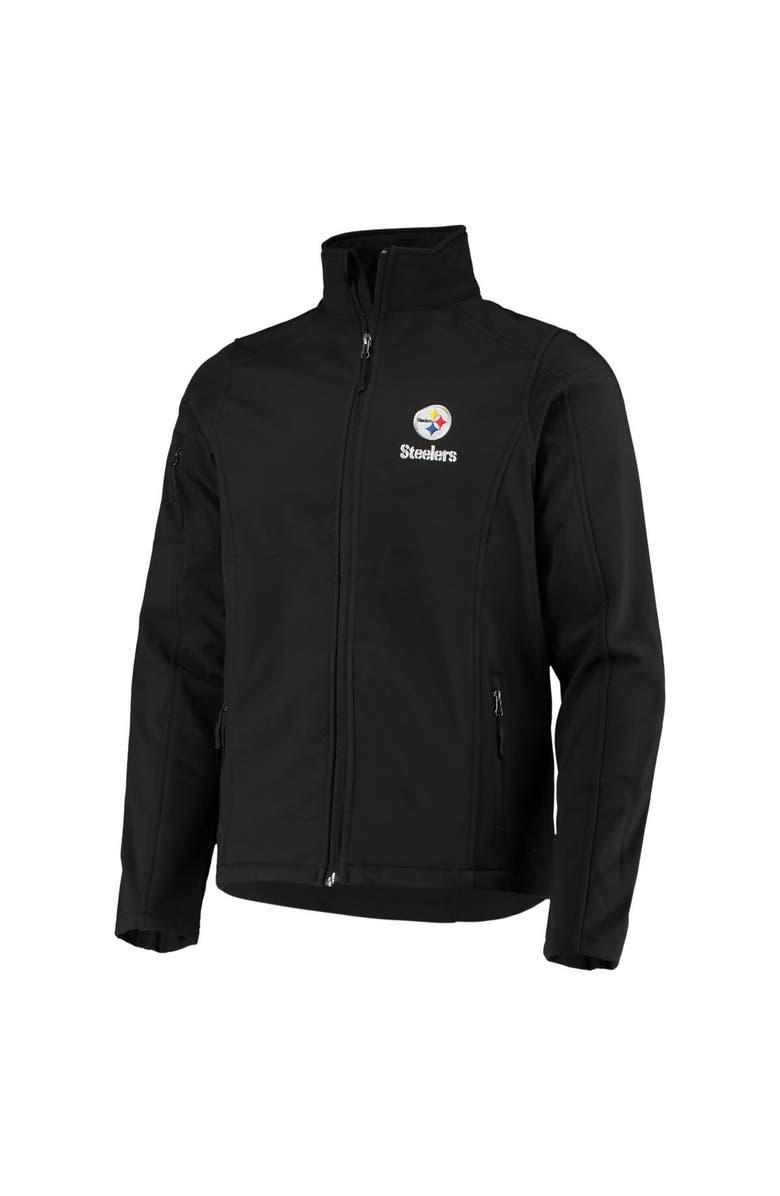 DUNBROOKE Men's Dunbrooke Black Pittsburgh Steelers Sonoma Softshell Full-Zip Jacket, Alternate, color, Black