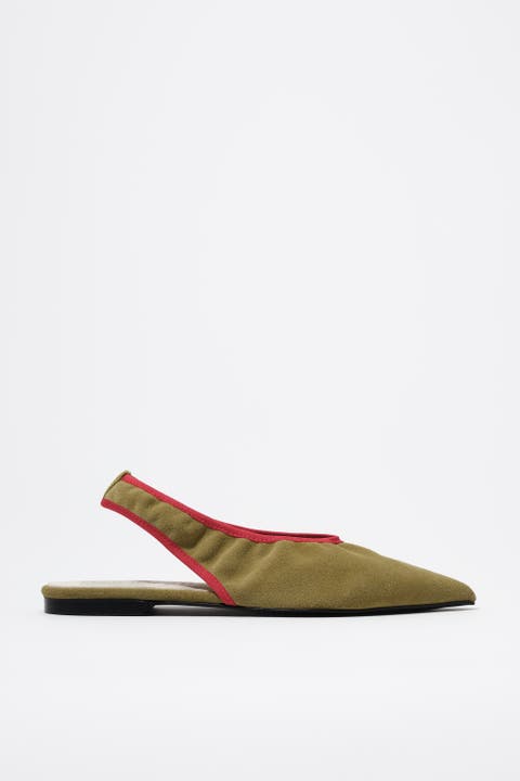 Leather Slingback Ballerina